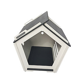 Nhà Gỗ Hình Ngôi Nhà Cực Kì Đáng Yêu Dành Cho Chó Mèo DH009