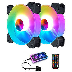 Mua Bộ 2 Quạt + Hub Khiển Coolmoon X RGB - Hàng nhập khẩu