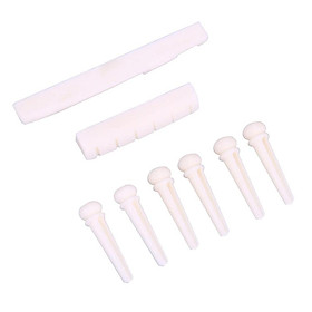 String Guitar Accs Bridge Pins &   Saddle Nut Bone Made for Folk Guitar