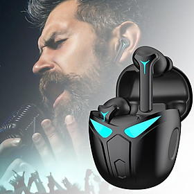 Wireless Gaming Earbuds, Bluetooth Headphones Noise Reduction, HiFi Stereo Earphones, Long Playtime with Charging Case, for Gamer Sports