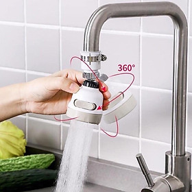 Đầu nối vòi chén tăng áp 3 chế độ xoay 360* dùng cho vòi rửa chén