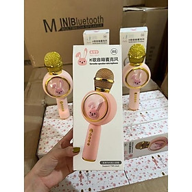 Mua Micro Karaoke Bluetooth Không Dây Kèm Loa X6 Hình Thỏ Đáng Yêu Âm Thanh Hay Trầm Ấm Hát Hay Bắt Mic Tốt Bảo Hành 6 Tháng