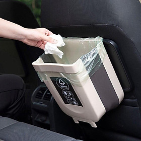 Mua Thùng rác treo tủ thông minh có thể gấp gọn - Giao màu ngẫu nhiên