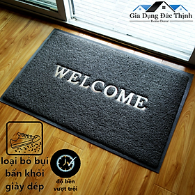 Mua Thảm nhựa chùi chân Welcome 40x60cm. Thảm welcome nhựa rối