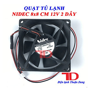 Mua Quạt dành cho  tủ lạnh Nidec 8x8 cm 2 dây 12V