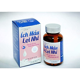 Thực phẩm bảo vệ sức khỏe Ích Mẫu Lợi Nhi lợi sữa, hỗ trợ giảm cân, đẹp dáng sau sinh-Hộp 60 viên (Tặng mũ trùm đầu chống thấm nước khi tắm)