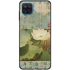 Ốp lưng cho Samsung A12 - A22 4G - Samsung F12 - M12 - Sen Chữ Hoa - Hàng Chính Hãng