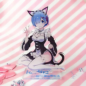 Standee tượng mica trong Re:Zero