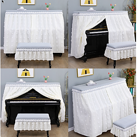 Mua Khăn phủ đàn piano phong cách Hàn quốc hiện đại sang trọng phủ kín toàn bộ đàn chống bụi chống xước- Hàng chính hãng
