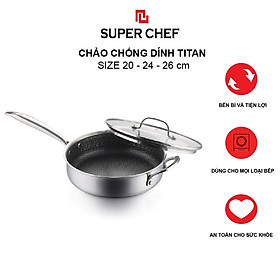 Mua Chảo Đa Năng Super Chef Titan 3 Lớp Siêu Bền  Không Gỉ  Không Trầy Xước