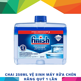 Dung Dịch Tẩy Rửa Máy Rửa Chén Bát Finish Dishwasher Deep Cleaner - chai 250ML