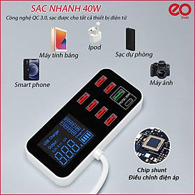 Mua Sạc Nhanh 8 trong 1 Eomart Công suất 40W - công nghệ sạc nhanh tích hợp chíp thông minh