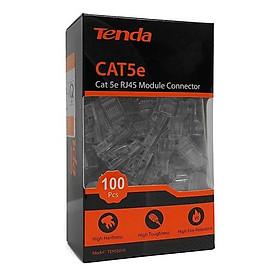 Đầu RJ45 CAT5e Ten da TEH5E010 Hộp 100 Hạt - Hàng chính hãng