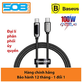 Mua Cáp sạc nhanh C to C màn hình LED PD 100W Baseus Display Series CATSK-C01- Hàng chính hãng