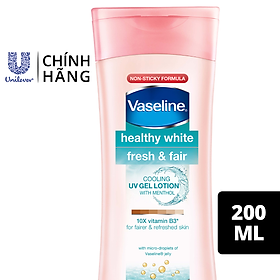 Sữa Dưỡng Thể 200Ml Vaseline Dưỡng Ẩm Sáng Da Fresh & Bright 10X