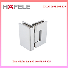 Bản lề kính-kính 90 độ Hafele bóng 499.05.805