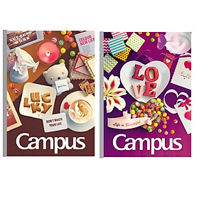 Vở Kẻ Ngang / Tập kẻ ngang B5 cấp 2, cấp 3 Campus 120 trang, Nhiều mẫu bìa