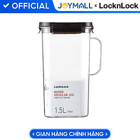 Bình nước nhựa 1.5L LocknLock Modular Jug ABF738, Hàng chính hãng, nắp kín, an toàn sức khỏe, có tay cầm - JoyMall