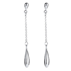 1Pair Long Chain Linear Tassel Drop Earrings Stud Dangle Earrings