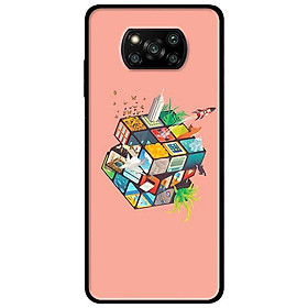 Ốp lưng dành cho Xiaomi Poco X3 mẫu Rubik Cube