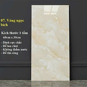 Bộ 10 Tấm Xốp Dán Tường 3D PVC Vân Đá 60x30cm Keo Sẵn Dày 2,5mm Đẳng Cấp, Sang trọng