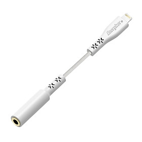 Cáp Lightning Lifetime Warranty Audio ADAPTER Energizer màu trắng - C41EUJALIAT - Hàng Chính Hãng
