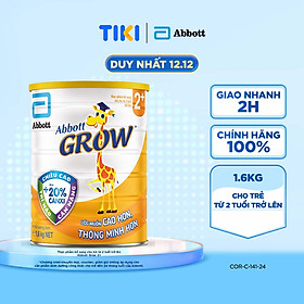 Sữa Abbott Grow 2+ 1.6kg cho trẻ từ 2 tuổi trở lên