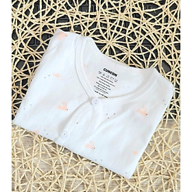 3-9kg- Áo cài xéo TAY NGẮN (hoạ tiết) - CÚN CON - THỎ CON