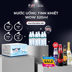 Lốc 6 Chai Nước tinh khiết WOW loại 520ml