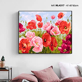 Mua Tranh tô màu theo số vườn hoa anh túc HL4217