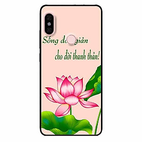 Ốp lưng in cho Xiaomi Mi A2 Mẫu Sống Đơn Giản