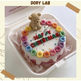 Mua Nến Thơm Handmade Bánh Kem Kẹo Ngũ Sắc Trang Trí Chữ Theo Yêu Cầu - Dory Lab