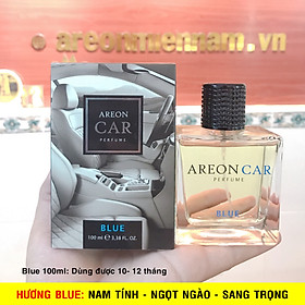 Nước hoa ô tô cao cấp AREON Car Blue Perfume 100ml - NHẬP KHẨU BULGARIA