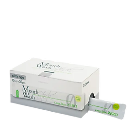 Nước súc miệng dạng gói LONG SPIN ZERO Nhật Bản hương Cam quýt bạc hà – Hộp 30 gói x 10ml