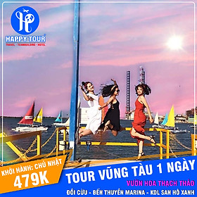 Tour Vũng Tàu 1 ngày - Vườn Hoa Thạch Thảo - Đồi Cừu - Bến Thuyền Marana - KDL San Hô Xanh - Happy Tour