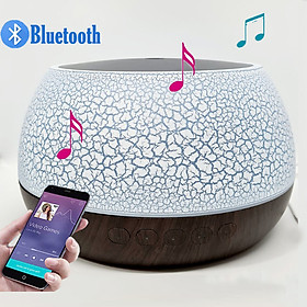 Máy Xông Tinh Dầu Có Loa Bluetooth Kết Nối Với Điện Thoại Nghe Nhạc Cực Hay, Máy Khuếch Tán Tinh Dầu Cho Phòng Lớn Thể Tích 1000ML, Có Remote Điều Khiển Từ Xa và Đèn LED Biến Đổi Màu Cực Đẹp