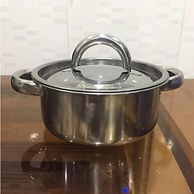 Mua Nồi inox nấu bếp tiện lợi. Nồi inox an toàn cao cấp 18cm