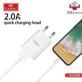 Mua Cáp sạc nhanh cho iphone cao cấp Earldom 1M EC-025  2A hỗ trợ sạc nhanh  không gây rối dây khi sạc  Hàng Chính Hãng