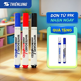 Combo 12 bút lông bảng - White Board Marker Thiên Long WB-03 Plus - Màu mực mới đậm nét hơn