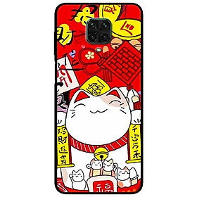 Ốp lưng dành cho Xiaomi Redmi Note 9s - Note 9 Pro - Note 9 Promax mẫu Mèo Nằm Chờ Cá