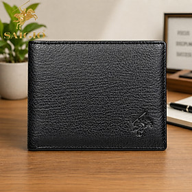Ví Da Nam Mềm Mại GENTLE, Size Lớn, Da Bò 100%, Thiết Kế Nhiều Ngăn, Đựng Giấy Tờ Xe, Đựng Tiền và Thẻ Tiện Dụng, Dáng Ngang - Gập 2 - Hàng Chính Hãng SAIGIO