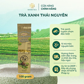 Trà Xanh Tân Cương Thái Nguyên Khánh Nga 100g / Trà Nõn Tôm