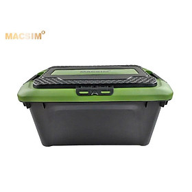 Hộp đựng đồ trên ô tô 60 lít kích thước màu đen xanh 59,5cm x 35,5cm x 35cm - hộp đựng đồ trong cốp ô tô nhãn hiệu Macsim chất liệu PP cao cấp
