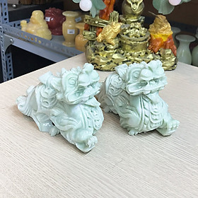 Mua Cặp Tỳ Hưu phong thủy trắng xanh đá tự nhiên