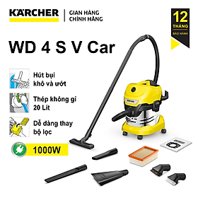 Mua Máy hút bụi đa năng khô và ướt Karcher WD 4 S V Car Hàng chính hãng