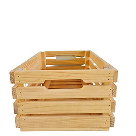 Mua Thùng Pallet gỗ Gấp Gọn   Hộp Gỗ Thông Đa Năng Gấp Gọn Thông Minh   Thùng gỗ thông để hoa quả   KT 30 X 45 X 20