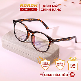 Gọng Kính Cận Nam Aoron, Kính Giả Cận Nam Nữ Tròng Kính Tròn Nhiều Màu Cá Tính, Gọng TR Siêu Bền - AK073