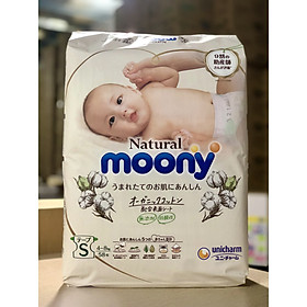 Bỉm dán Moony Natural size S 58 miếng