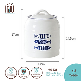 Mua Hũ gốm sứ có gioăng cao su kín đựng hạt khô  hạt dinh dưỡng  đựng gia vị  đựng hạt cafe  hũ muối dưa cà  muối kim chi