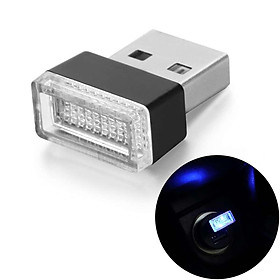 1 Đèn USB Nội Thất Xe Hơi Ô tô mini - Đèn LED USB Trang Trí Xe hơi  Ô tô (Size: 2x15x08cm)